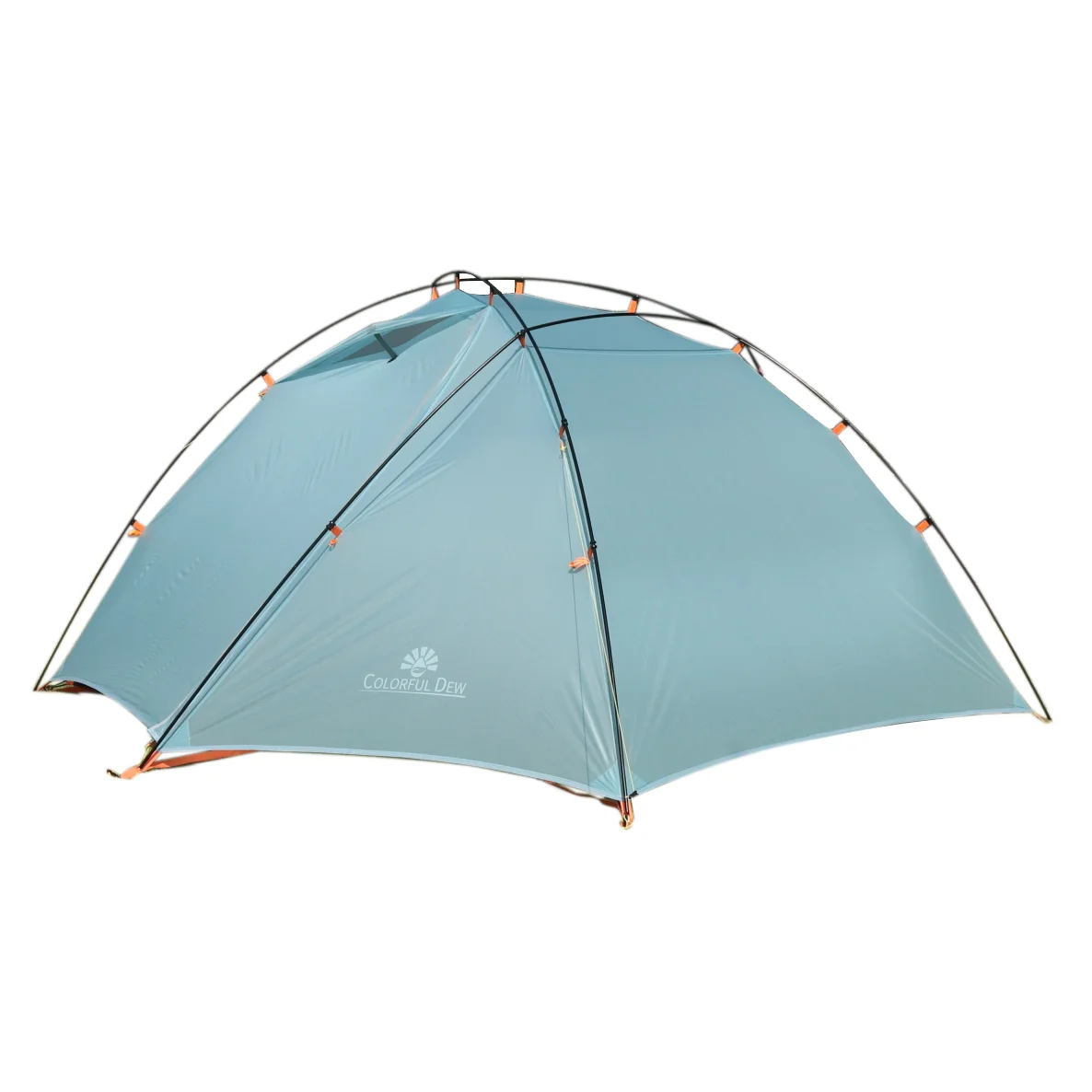 Colorful Dew Outdoor 3-Seasons Ultralight 2P Backpacking Camping Hiking Tent with Aluminum Poles