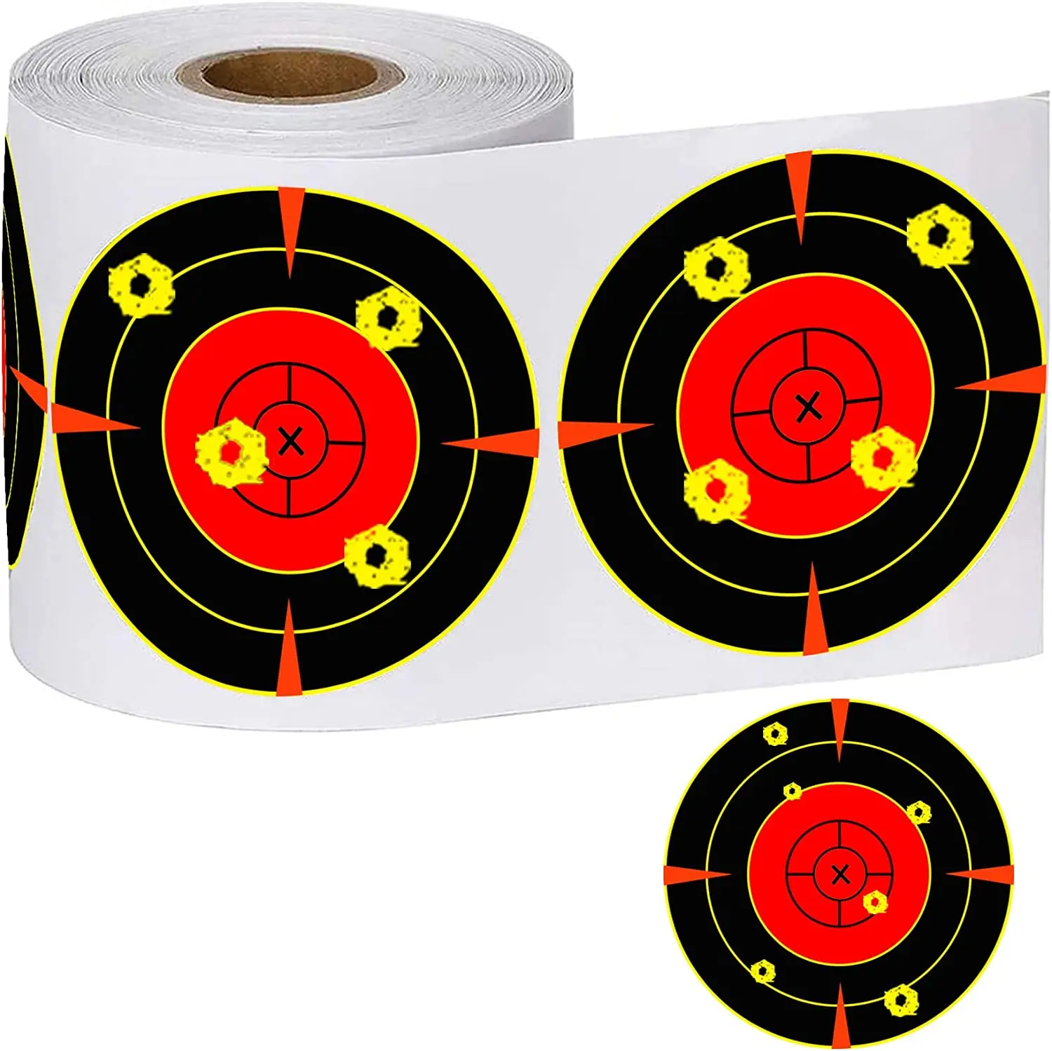 Shooting Splatter Target 4 inch Archery Hunting Shooting Practice 500 pcs Training  Reactive Paper Target Stickers