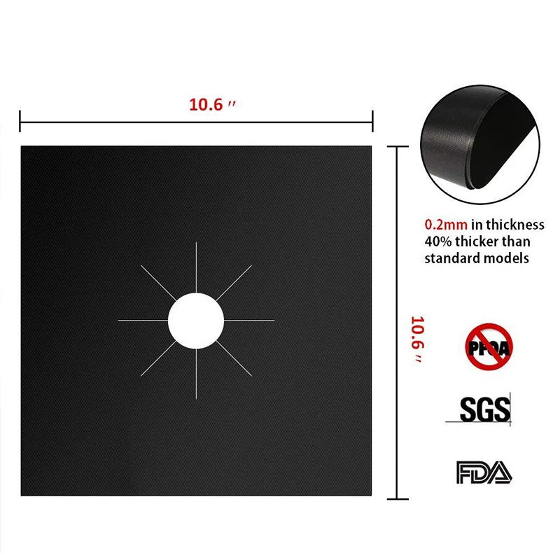 270*270 мм отличная противоклейкая Защитная крышка горелки для газовой плиты держится дольше и не деформируется набор из 4