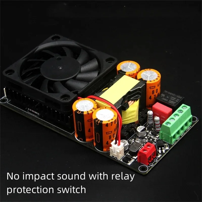 1000W Power Amplifier board Mono Channel Big-power  Mono Stage 1000W Power Amplifier Board Class D HIFI  With Fan