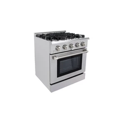 Gas stove 5 burners gas range with a 4.5 cu.ft oven easy clean
