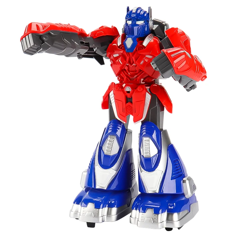 Radio controlled transform robot Car toy 2 4g gesture sensing transform robot Children cartoon light combat robot