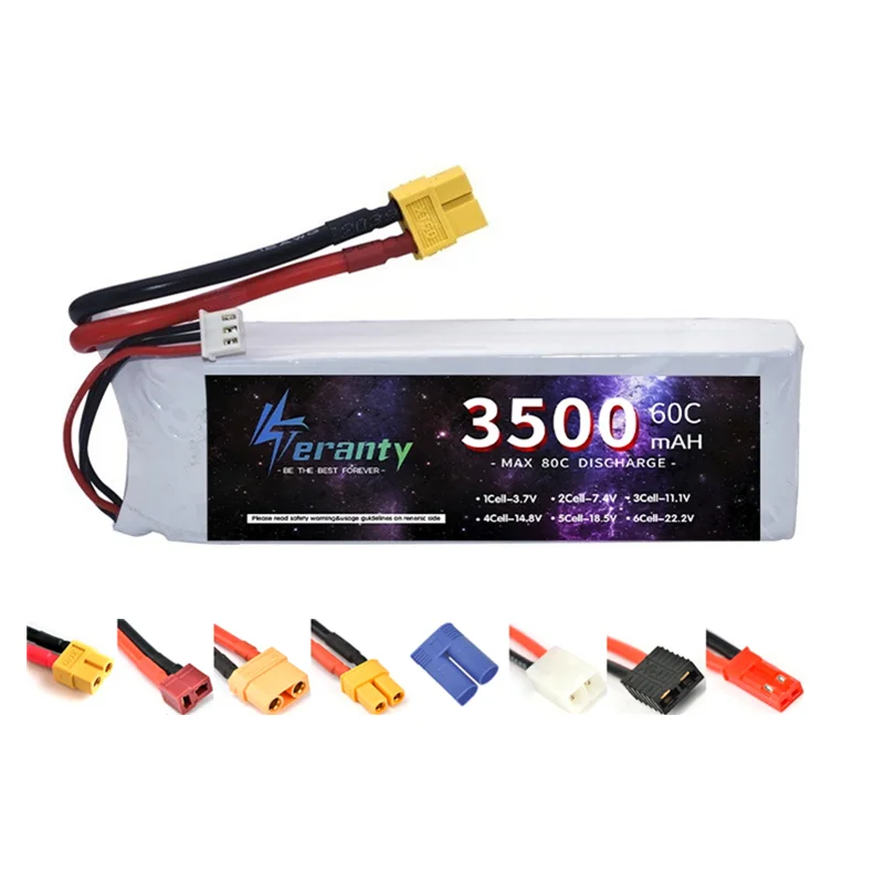 Lipo Аккумулятор 7 4 В 2S 3500 мАч 60C для радиоуправляемого автомобиля FPV Дрон Квадрокоптер лодка Deans T JST XT30 XT60 разъем батарея