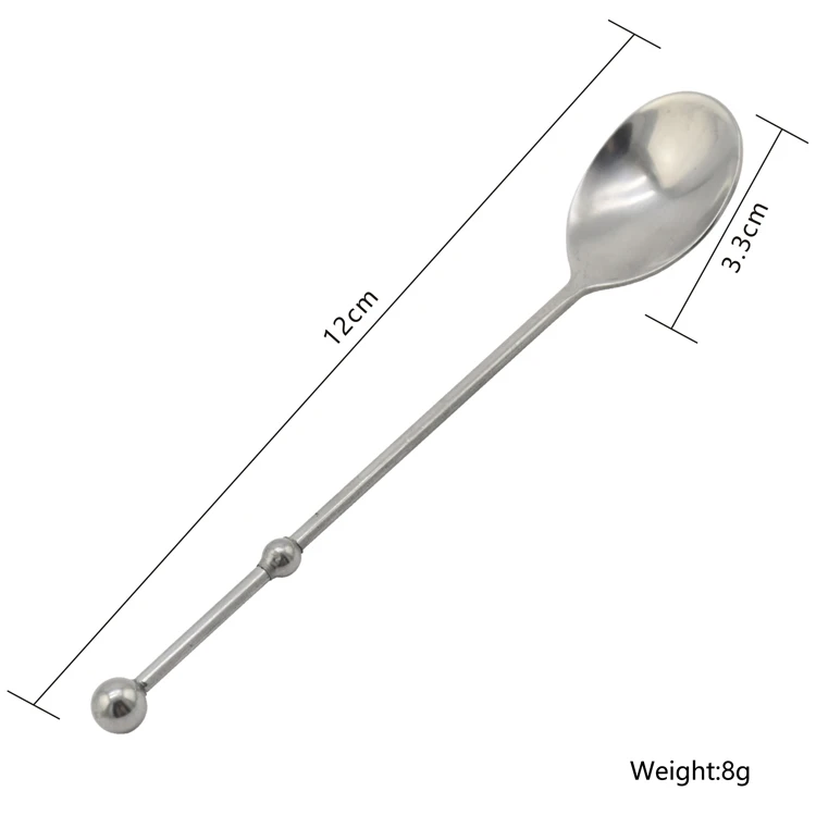 Stainless Steel Mini serving Spoons dessert coffee ice cream salad mixing teaspoons