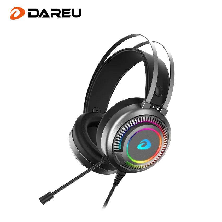 Dareu Factory Поставщик Новый бренд 2021 проводные наушники новые наушники с шумоподавлением наушники микрофон гарнитура 7,1