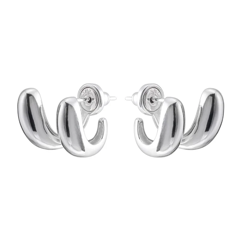 Designer Fashion Sterling Silver Earrings Wholesale Jewelry for Woman