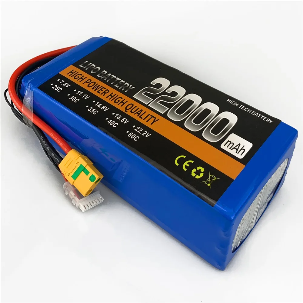 
 22,2 V 22000mAh 60C lipo аккумулятор для квадрокоптера DJI S1000 S800 S800EVO E1100-V2  