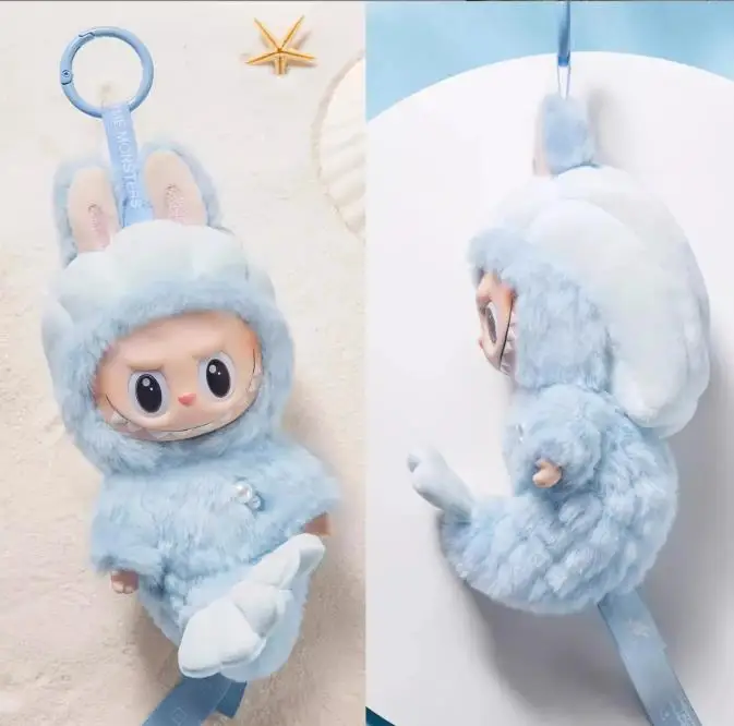 2024 Popular Bubble Mart Labubu Blind Box Labubu Mermaid Plush Doll Limited Fishtail Pendant