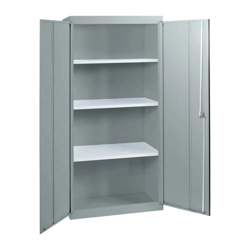 Metal locker cabinet factory cheap price for sale modern black double door office filing cabinet lockable shelves adjustable