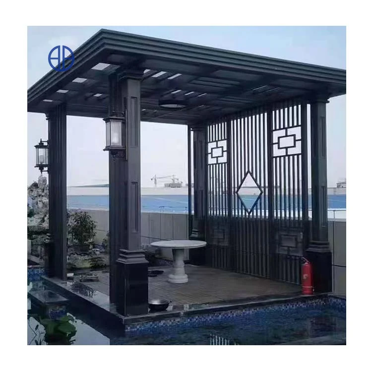 Guangdong алюминиевая беседка Chinesische Holz Pavillon садовый дворик пейзажный павильон
