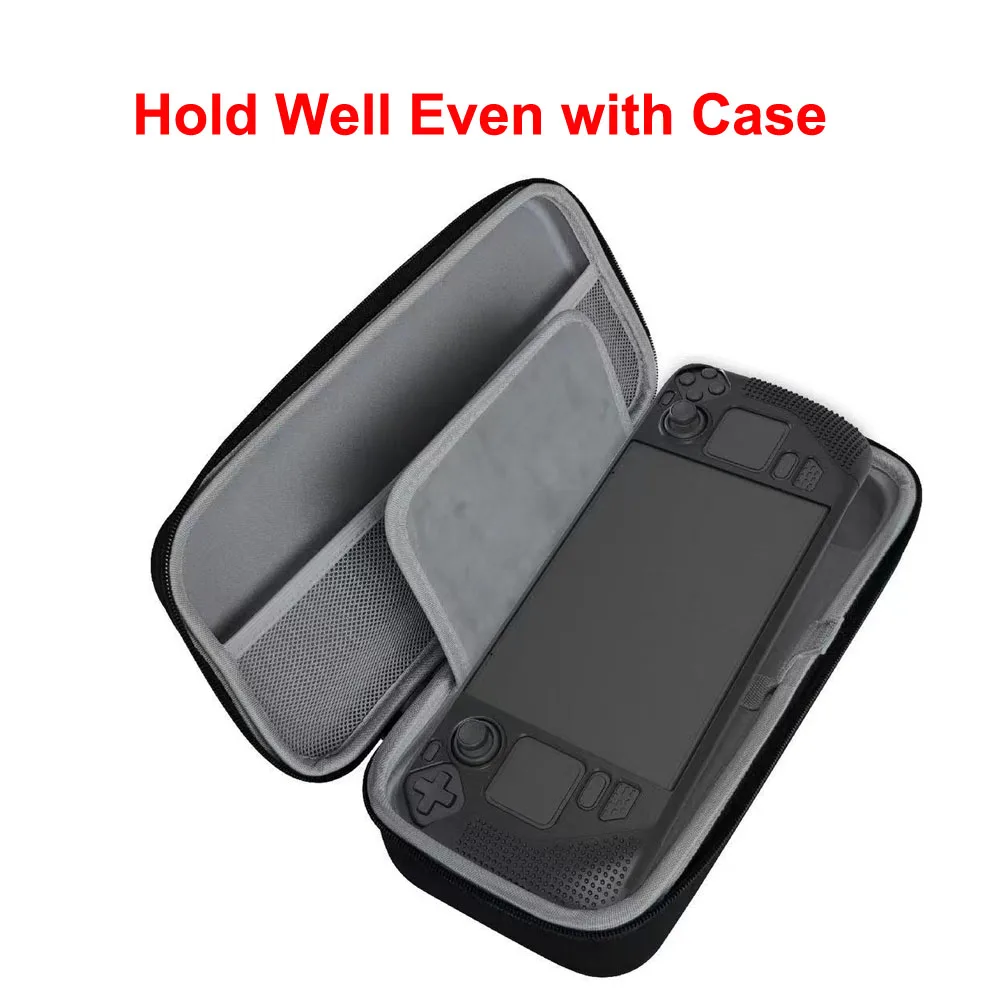 Waterproof Carrying Case Black Multi-layer Hard Shell Bag For Steam Deck Game Console Protective Cover Shell Travel Storage Bag