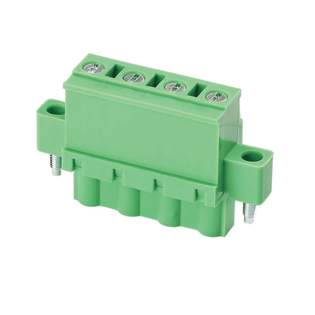 2EDGKAM-7.5/7.62 GSP001WA-7.5/7.62 Male Female Panel Wall Through plug-inTerminal Block 300V 15A