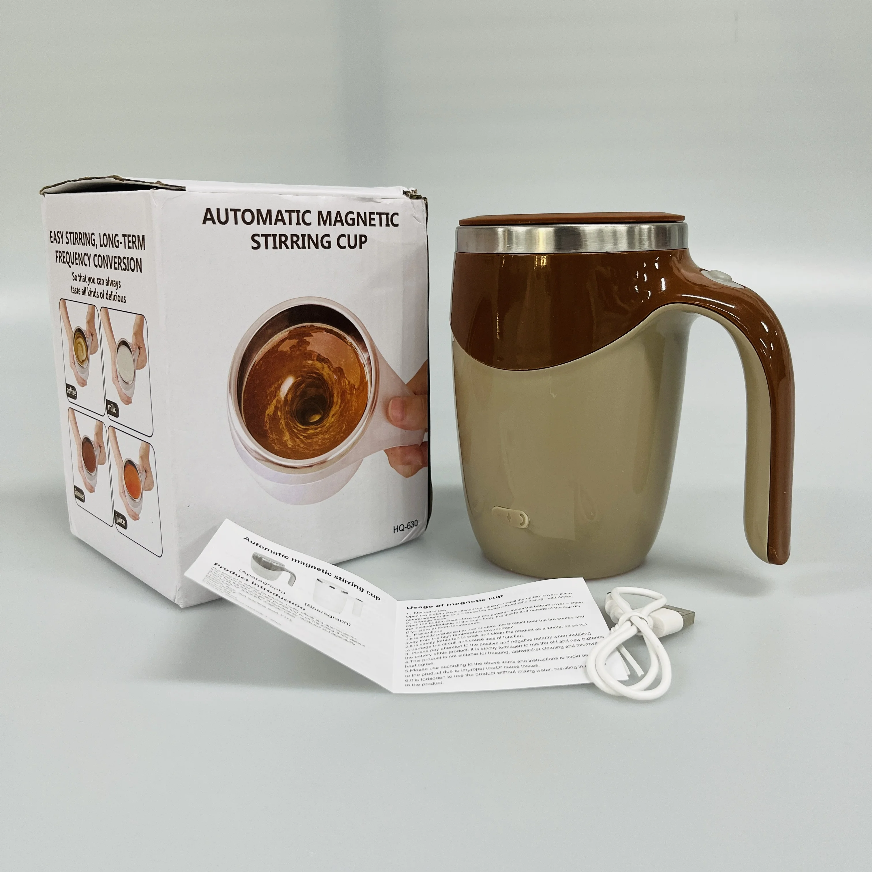 2024 Hot selling Automatic Magnetic Stirring Coffee Mug Home Office Stirring Cup with High Speed