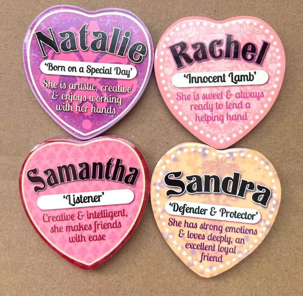 Custom Heart Shaped Ceramic fridge Magnet for Sticky Notes