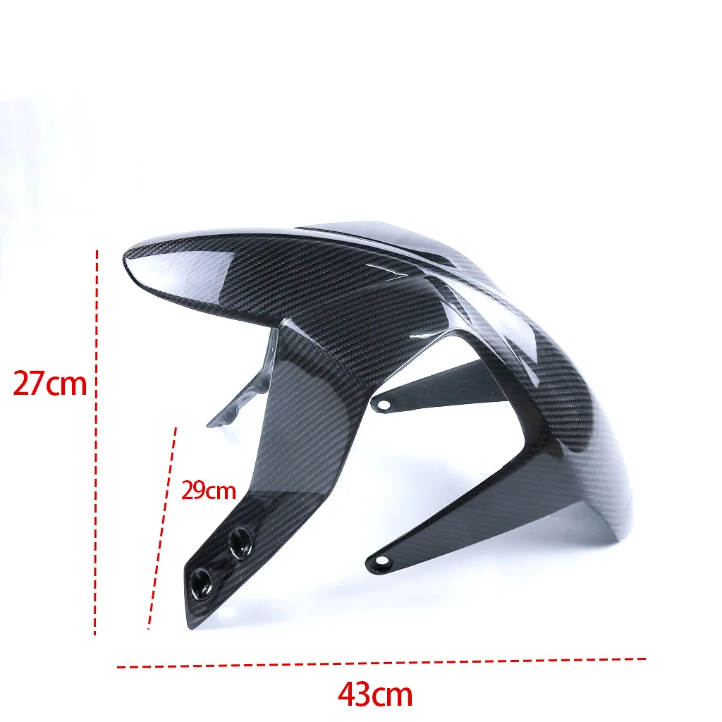 3K Carbon Fiber Motorcycle Front Fender Splash Mud Dust Guard Mudguard For  KTM Duke 690 2012-2018