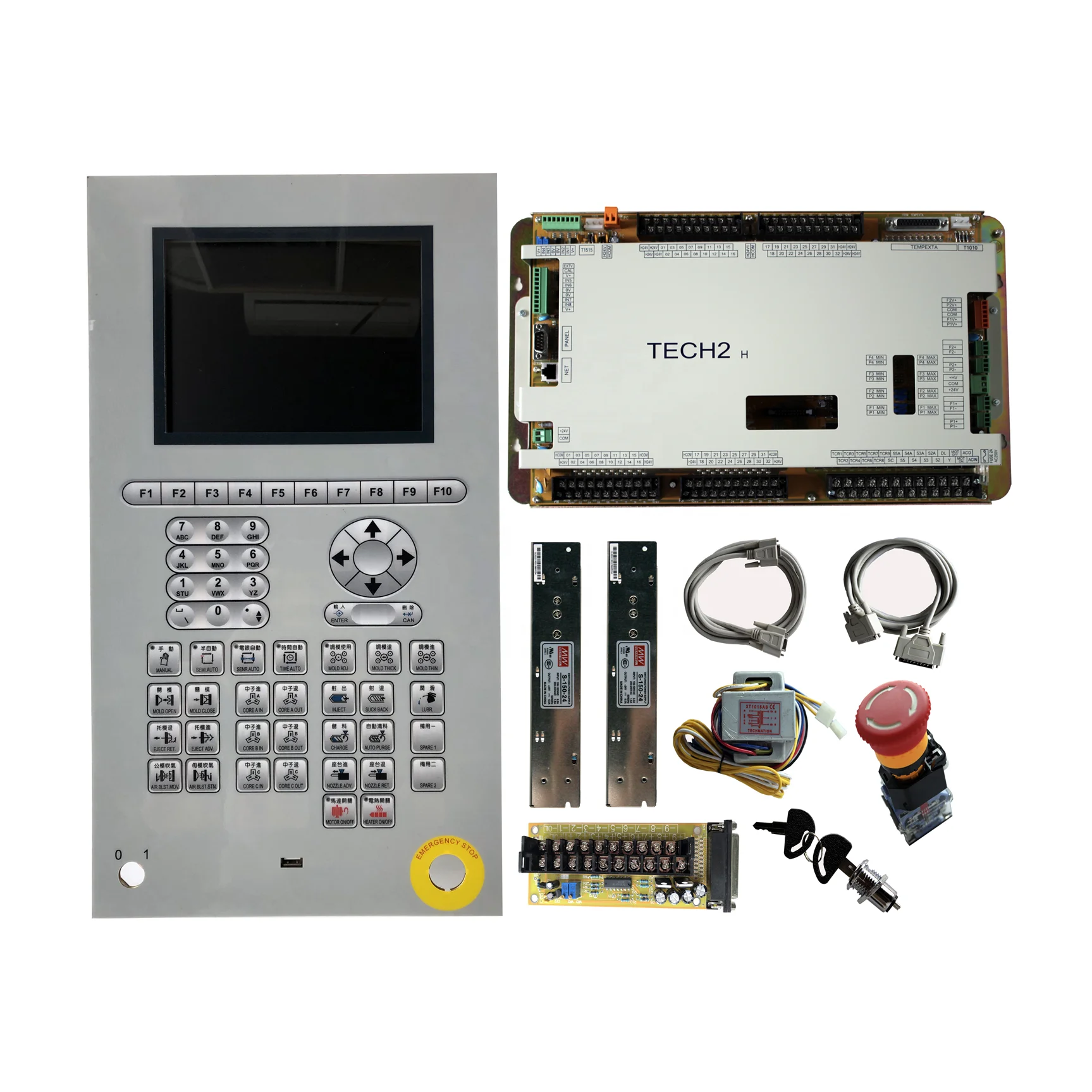 Original Techmation tech2 Q8A/Q12A plastic injection molding machine control system