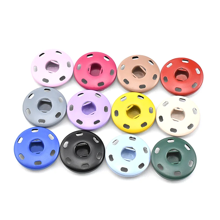 Оптовая продажа, 2 части, аксессуары для шитья одежды, металлическая скрытая Двойная защелка для одежды