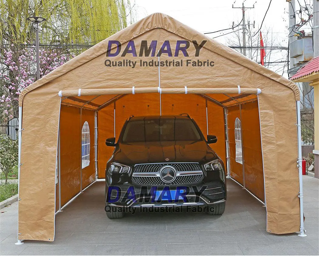 Оптовая продажа тенты для автомобильного гаражного тента со съемными боковыми дверями 10x20 сверхмощный портативный гаражный навес