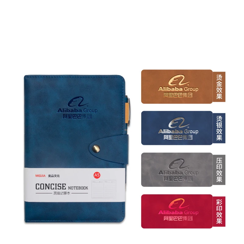 customization A5 B5 A4 simple sleeve core notebook skin-feeling sheepskin business notebook high-end gift notepad with buckle