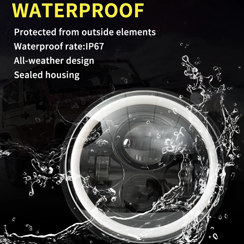 Car Led 7 inch Led Headlight For Lada Niva 4X4 Uaz Hunter For Land Rover Defender for Nissan Patrol Y60 For Mazda Miata MX5