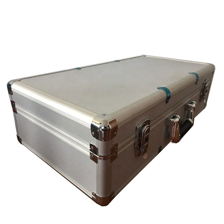 aluminum frame and plastic corners aluminum tool carrying case