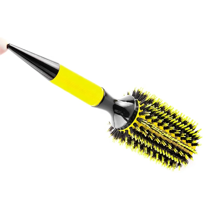 ISO 9001 Best Hair Brush Manufacturers Styling Wood Round Curling Hair Brush With Boar Bristle
