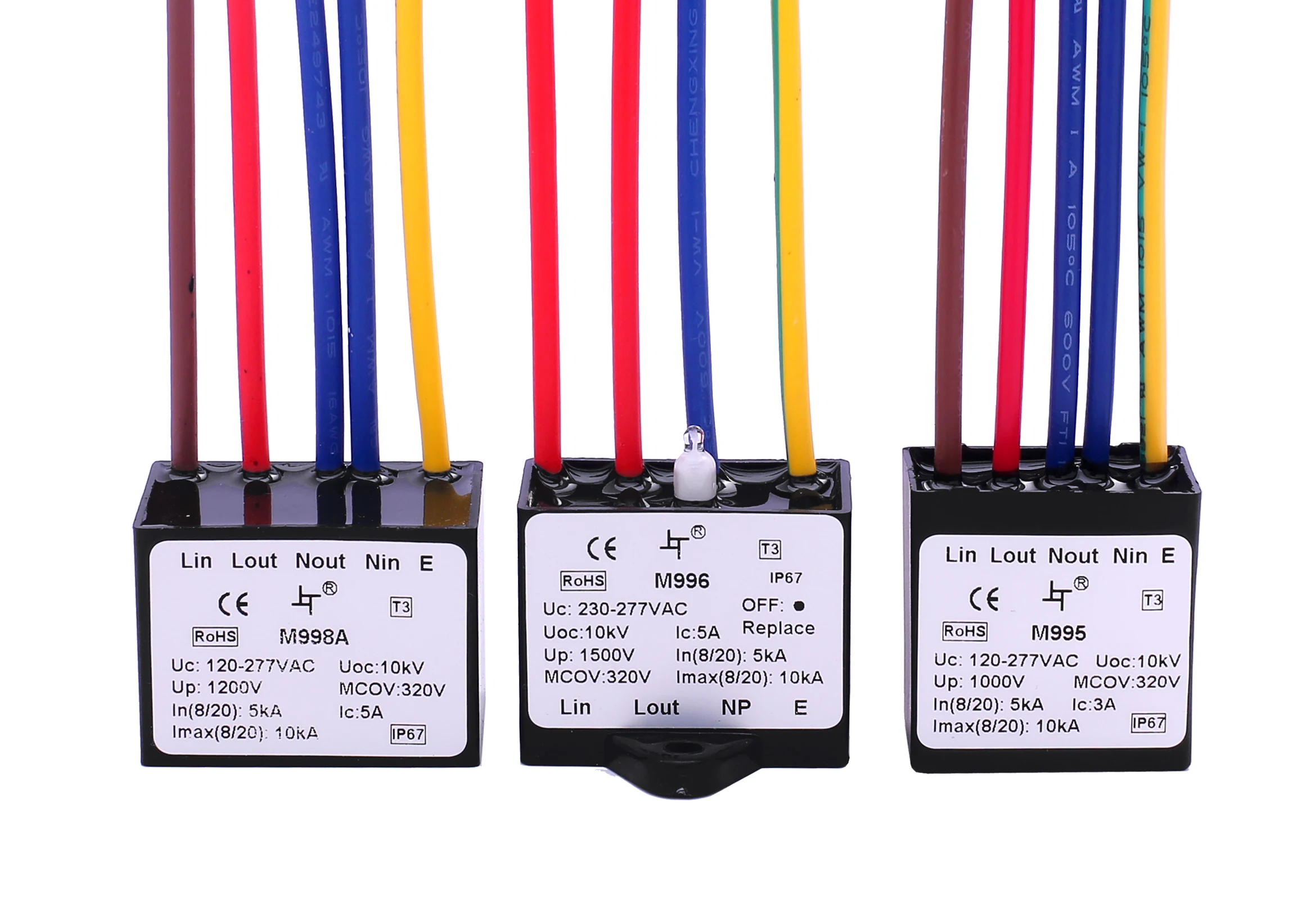 SP1 Series 120 - 277VAC 10kA Surge Protection Device for SSL Outdoor LED Street Lighting SPD
