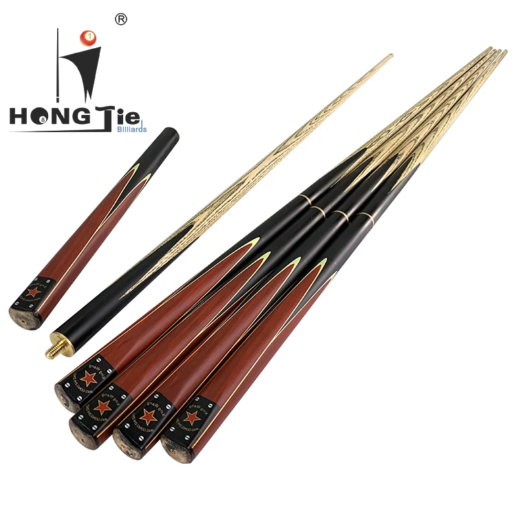 Hongjie billiards 3/4 style snooker cue billiard cue billiard accessores