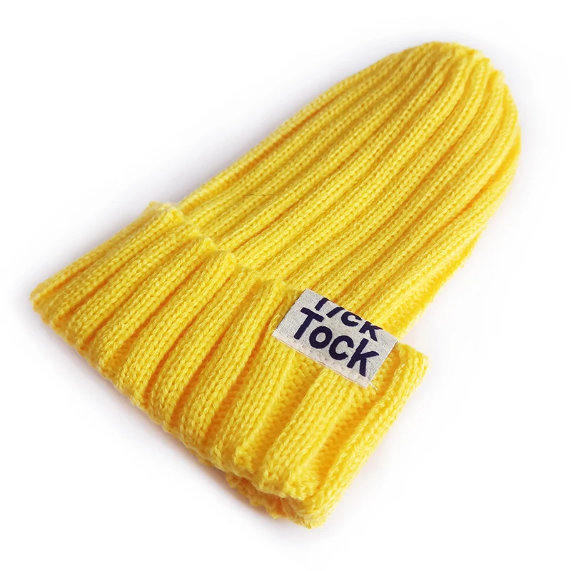 Pure Color Children Winter Cap Girls Wholesale Fashion Knitted Beanie Hat Boys Baby Kids Knit Hats