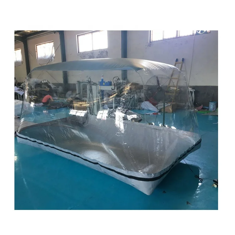 Factory price transparent outdoor car storage capsule inflatable garage car cover