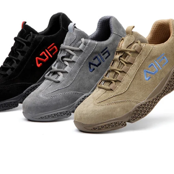 Wholesale Customization Leather Men Work Anti-smashing Steel Toe Shoes Safety