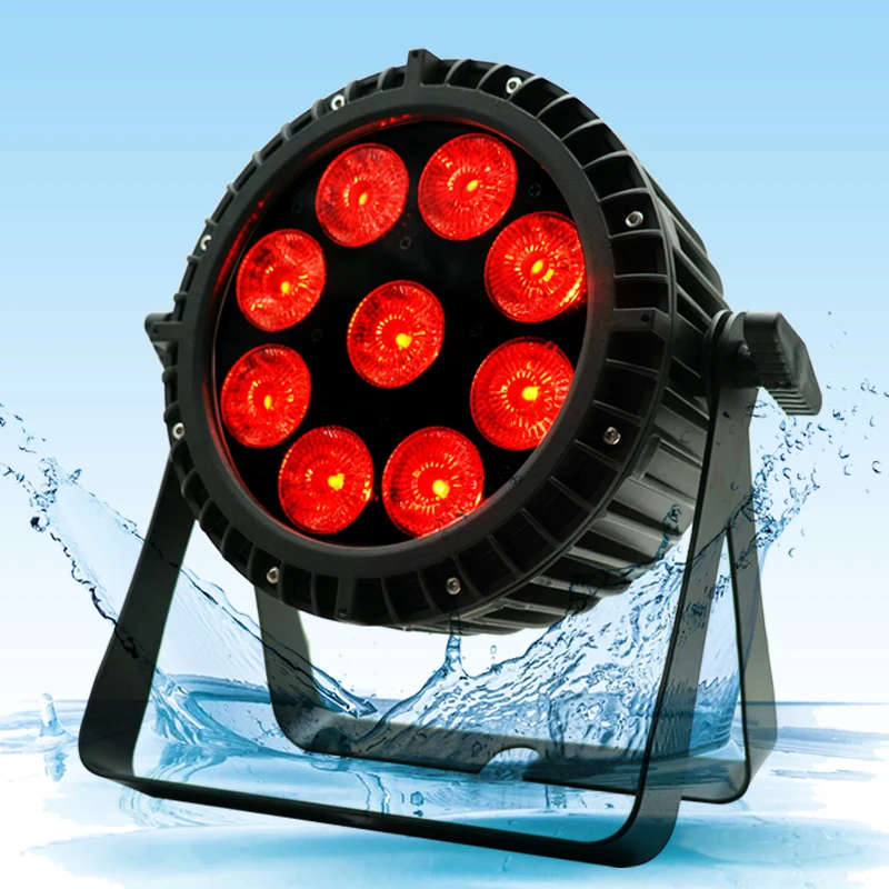 Hot sailing wireless battery par 9PCS*18W RGBW 4IN1,led par light projector led effect stage light