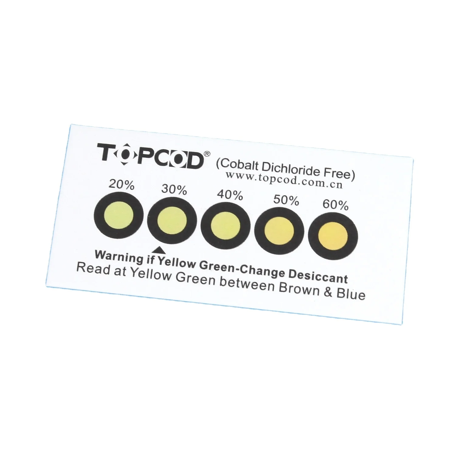 New products co - cobalt and halogen free zeolite 13x for ethylene absorber six dots hic factory humidity indicator card good pr