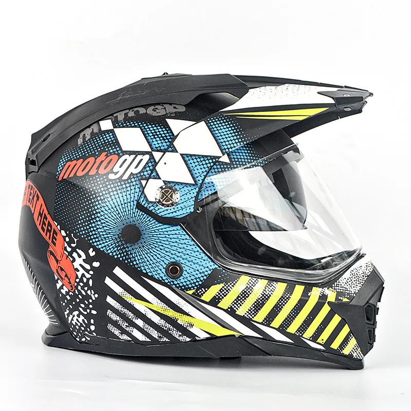 
DOT and ECE certification double visor bike helmets 