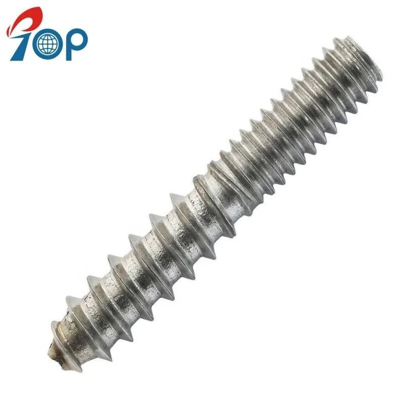 
Long Hanger Bolt Double Headed Bolt With Self-Tapping Screw 