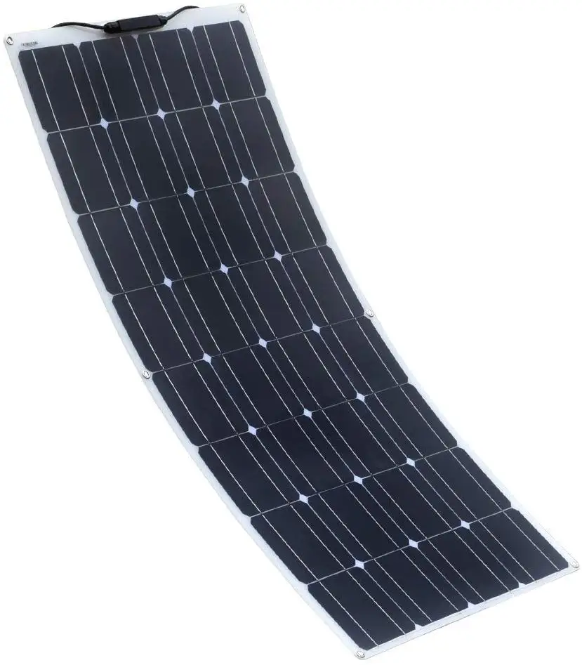 
dgsunlight 100W 16V semi-flexible monocrystalline cell portable solar panel for 12V battery 