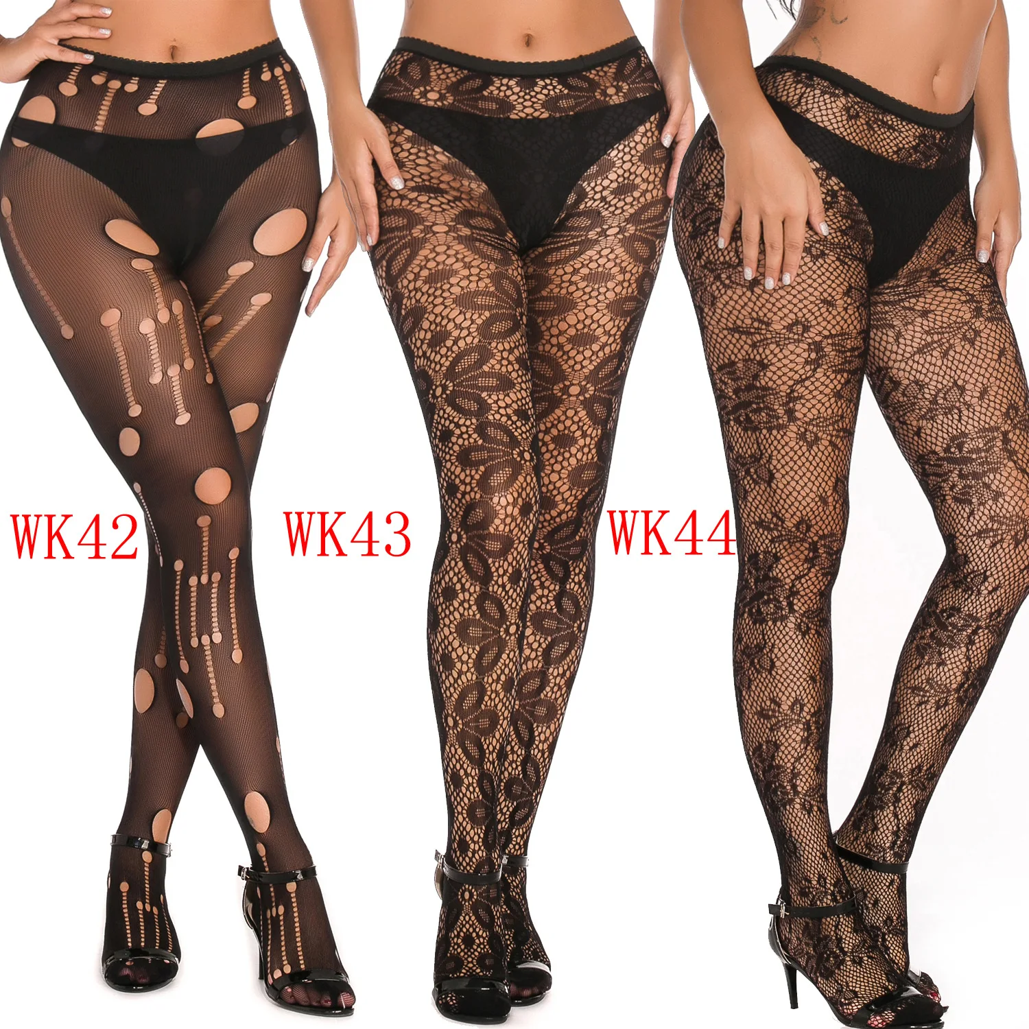 Plus Size Stockings for Women Suspender Fishnet Tights Black Thigh High Socks Pantyhose fish net stocking