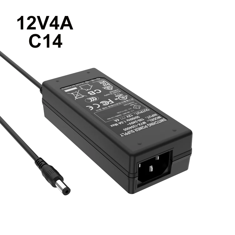 24v2a dc power supply 48w switching power adapter 12v 4a desktop power supply adaptor
