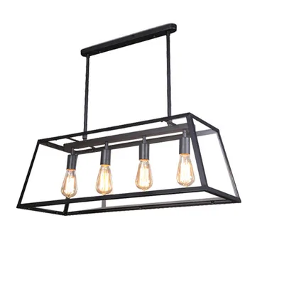 American iron art retro living room chandelier master bedroom Nordic simple creative personality restaurant LOFT lamps