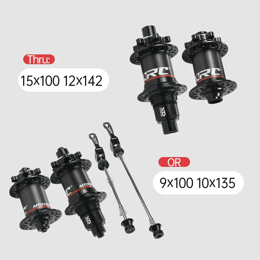 High Quality And High-End MT-010F/RCB Carbon Fiber 100mm/135mm/142mm HD/MS/XDR Mountain Bike  Disc Brake MTB Hub