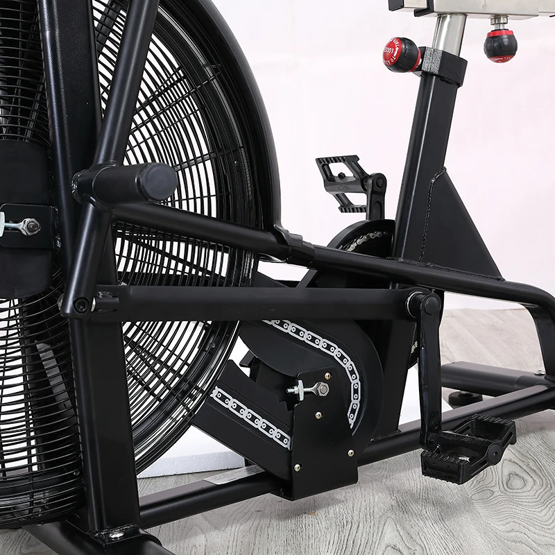 LDH Commercial Fitness Machine Hot Sale Wind Resistance Air Bike Exercise Equipment Foldable Spinning Bike for Home Gym Use