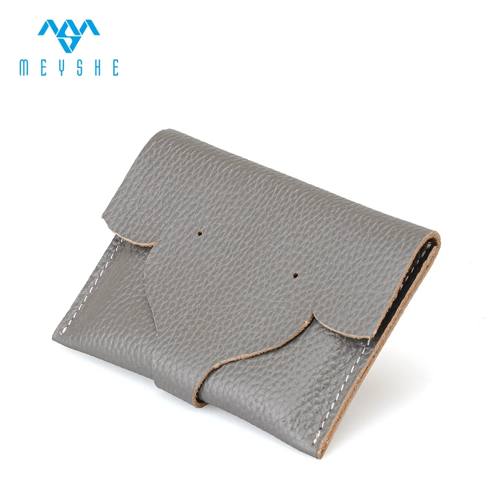 Factory Custom Mini Animal Coin Purses Pastel Colors Genuine Leather Coin Wallet Vintage Style Unisex Card Holder for Gifts