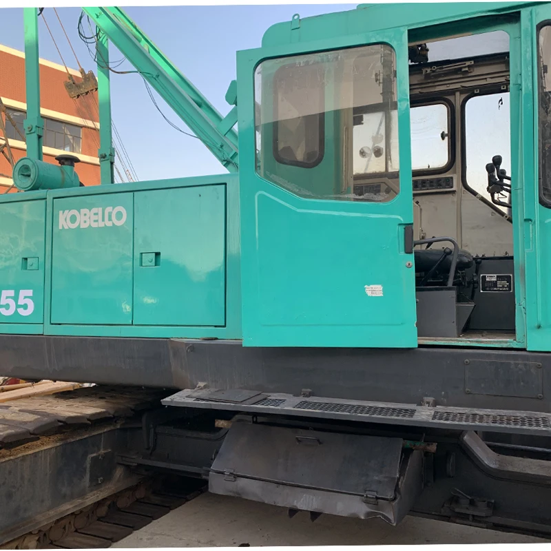 Б/у гусеничный кран 55 тонн KOBELCO 7055 Подержанный оригинальный японский мощный двигатель хорошее состояние цена на