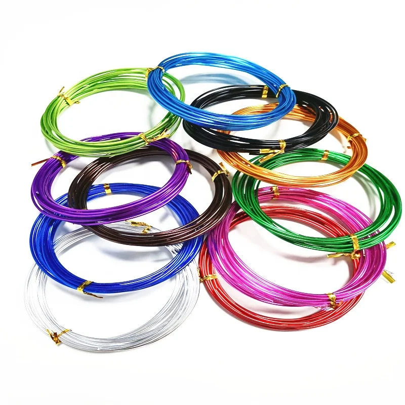 Gardening woven color aluminum wire aluminum handicraft production aluminum wire anodized color