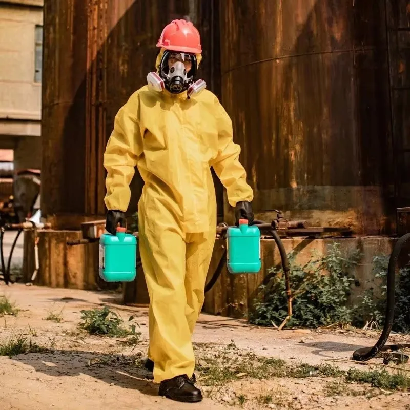 Wholesale prices hazmat-suit coverall workwear waterproof chemical protective suit