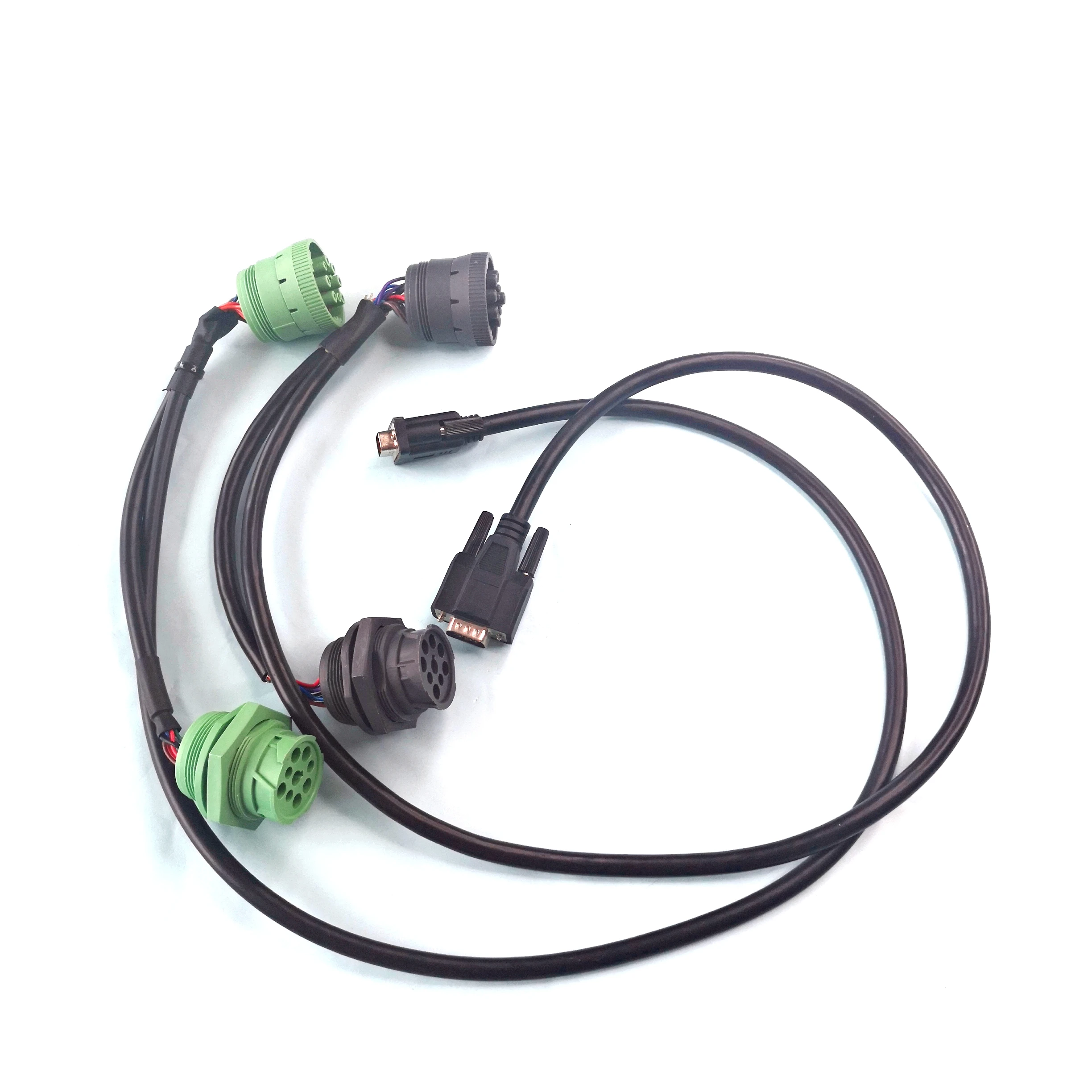  SAE J1939 второго типа Y кабель Deutsch 9 контактный разъем мужского и женского пола OBD2 OBDII 16Pin грузовик с прицепом для автомобильной диагностики жгута