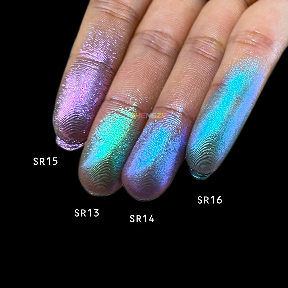 SR13-SR16 new arrival cheap price makeup eyeshadow chrome chameleon color pigment powder shimmer eyeshadow loose powder