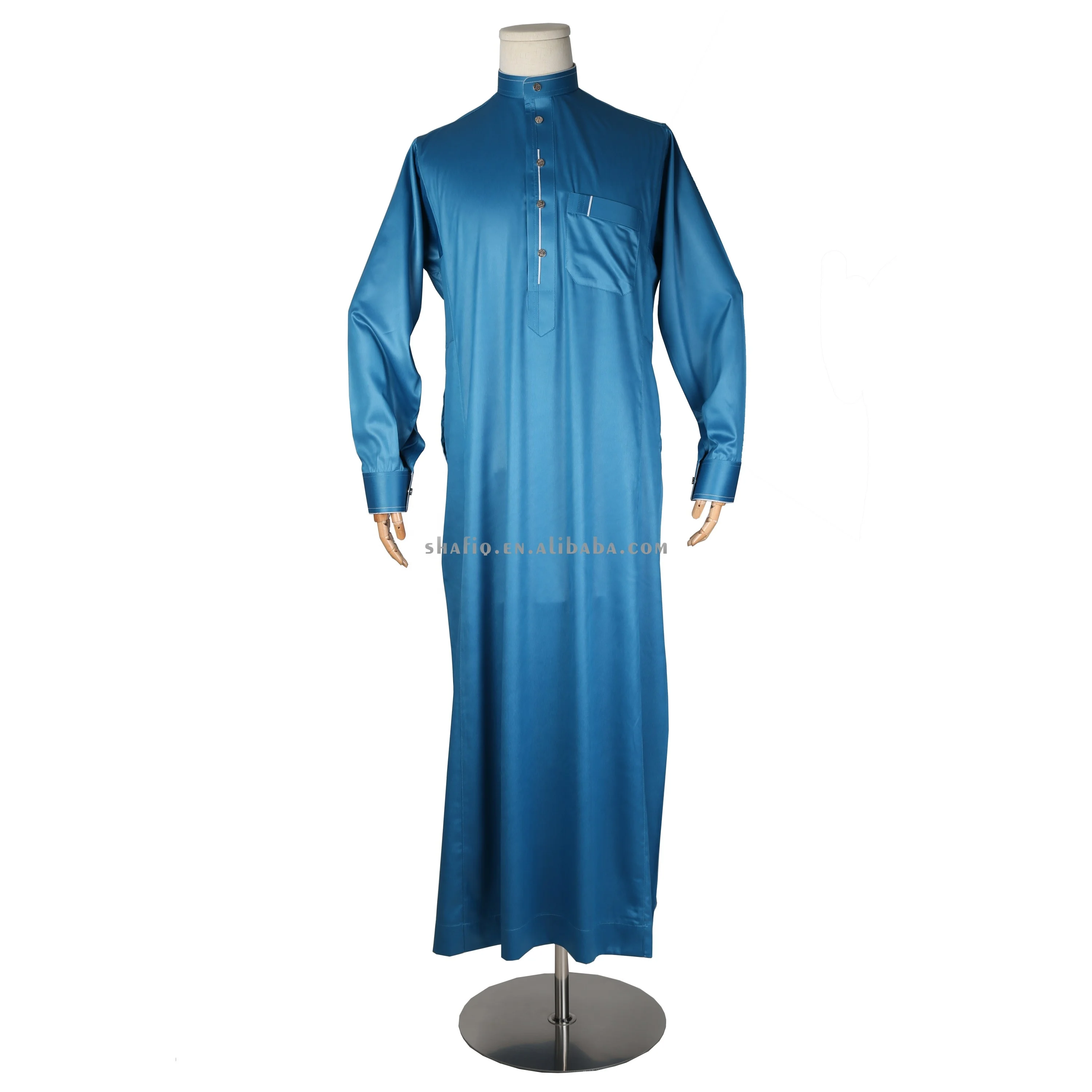 Korean Material Muslim Arabic Dress Kaftan Jubah Abaya Jalabya Ethnic Alharamain Kandora Islamic Clothing Lelaki Thobe For Man