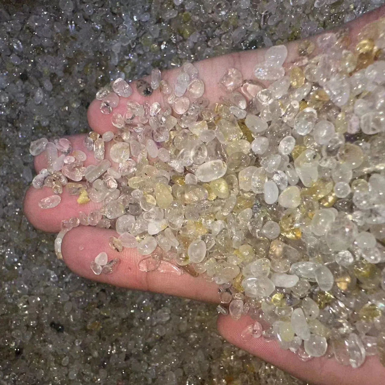 Gravel Loose Stone Irregular Stone Quartz Crystal Gemstone Beads Jewelry Accessories Factory Price