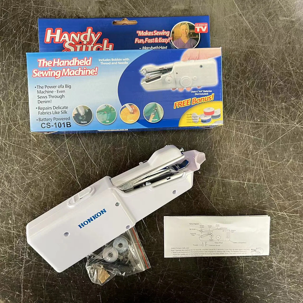 HONKON HK 9701 Cheap Manual Hand Sewing Machine Handheld Sewing Machine Portable Mini